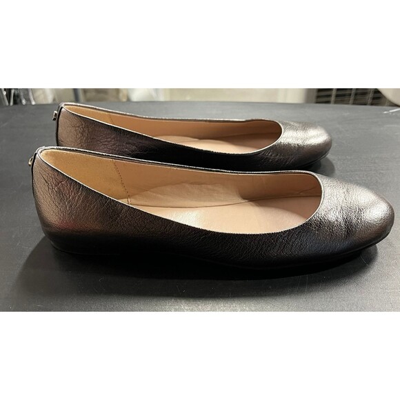BCBGeneration Geremia Leather Calf Ballet Flats Gunmetal Size 6 - Picture 4 of 12